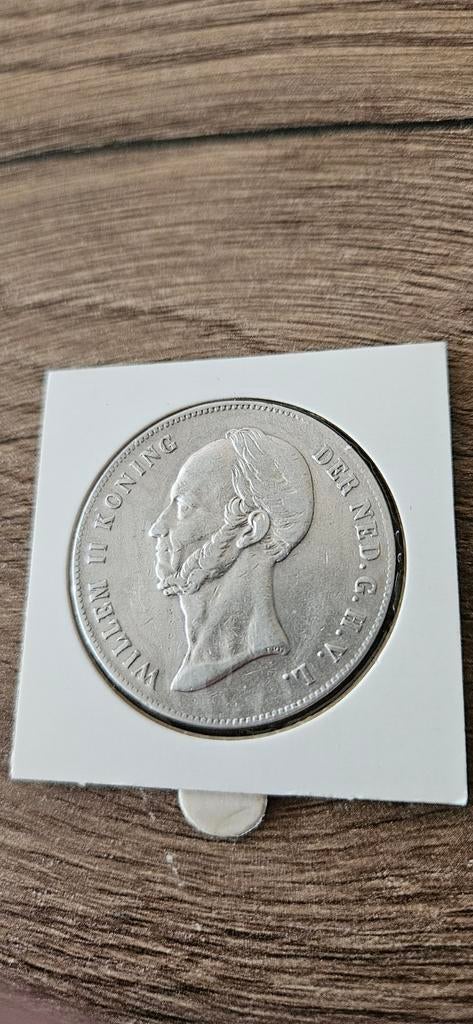 Zilveren rijksdaalder 1849 Willem II mooie munt, Postzegels en Munten, Munten | Nederland, Zilver, Ophalen of Verzenden, Losse munt