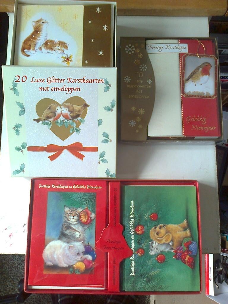 Div.kerst kaarten g, Ophalen of Verzenden, Voor 1920