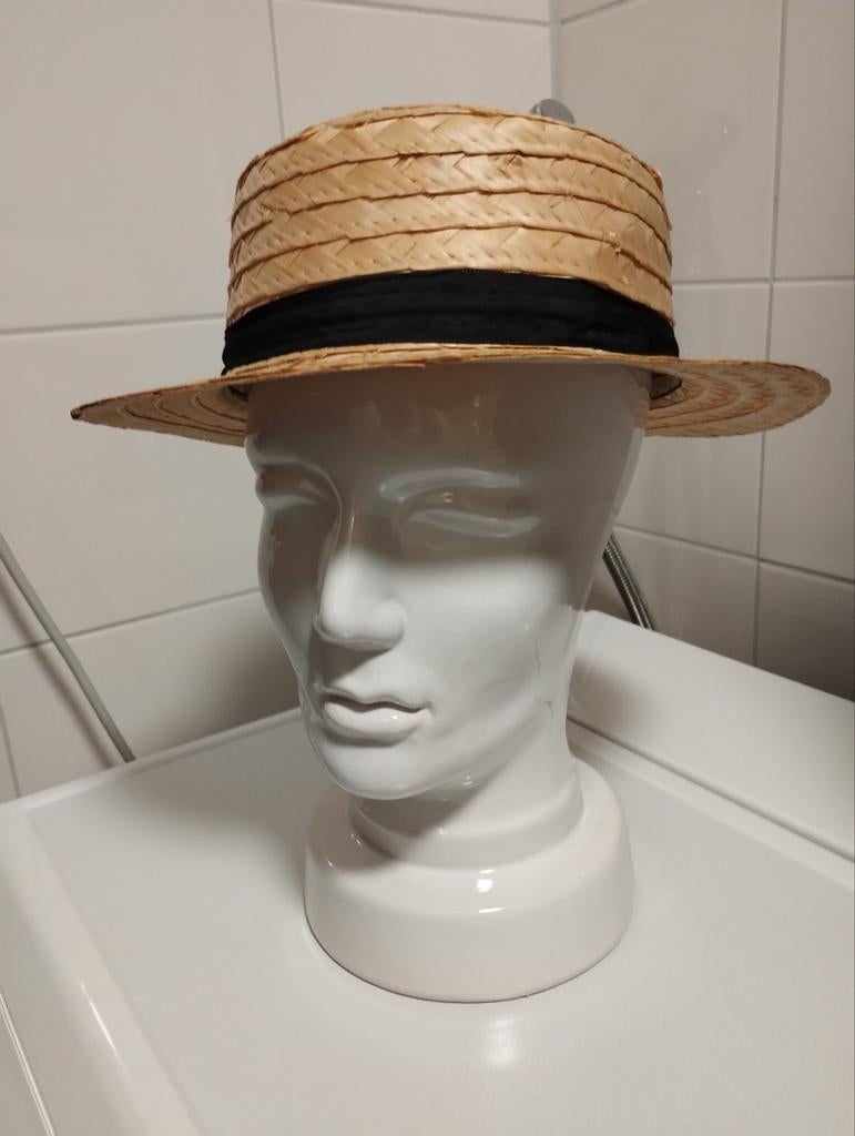 Nos jaren zestig Preferito Italiaanse strohoed maat 58, Ophalen of Verzenden