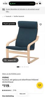 Poang blauw kussen, Tuin en Terras, Ophalen, Zo goed als nieuw