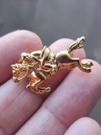 Vintage 1980 paard met jockey broche, Ophalen of Verzenden, Zo goed als nieuw