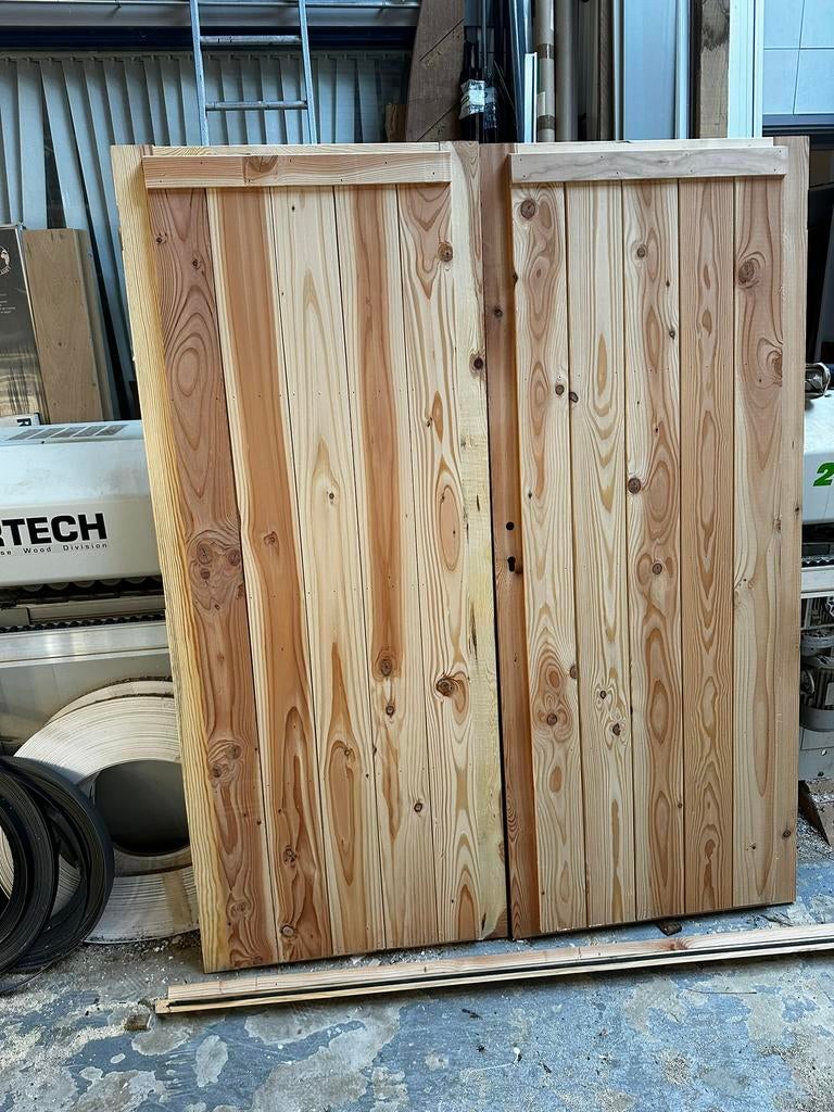 Douglas dubbele deuren, Doe-het-zelf en Verbouw, Deuren en Horren, Ophalen of Verzenden