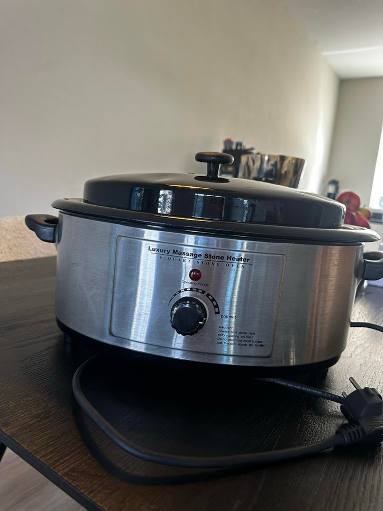 Hotstone pan + XL stenen pakket - Zo goed als nieuw!, Ophalen, Zo goed als nieuw