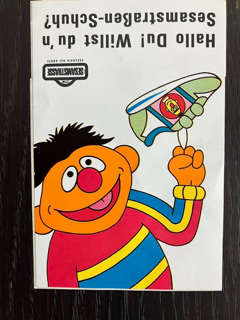 Sesamstraat Ernie Duitse sticker, Verzenden, Zo goed als nieuw