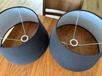 Twee zwarte lampenkappen, Ophalen, Gebruikt, Zwart, Rond