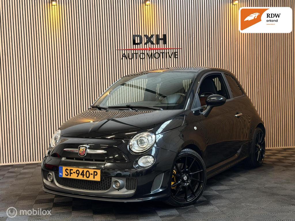 Fiat 500 1.4 T-Jet Abarth 595 Turismo 160pk CARPLAY INTERSCP, Auto's, Fiat, Voorwielaandrijving, Euro 6, 4 cilinders, Zwart