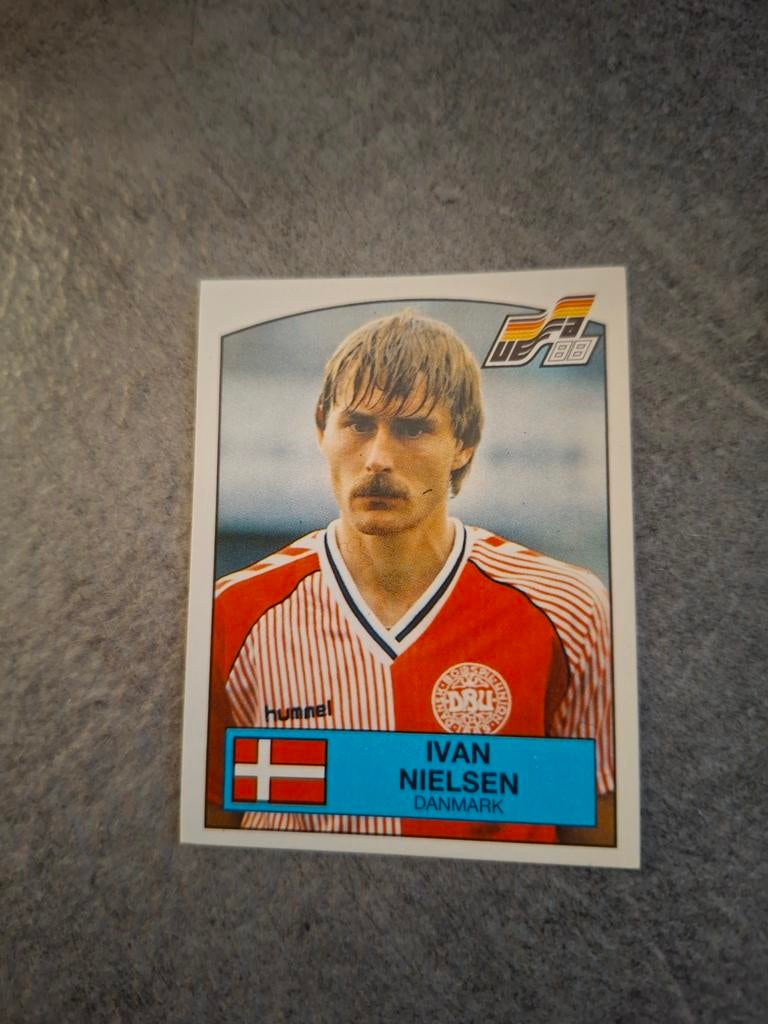 Panini sticker Euro 88 Duitsland. Ivan Nielsen Denemarken., Verzenden, Zo goed als nieuw, Sticker