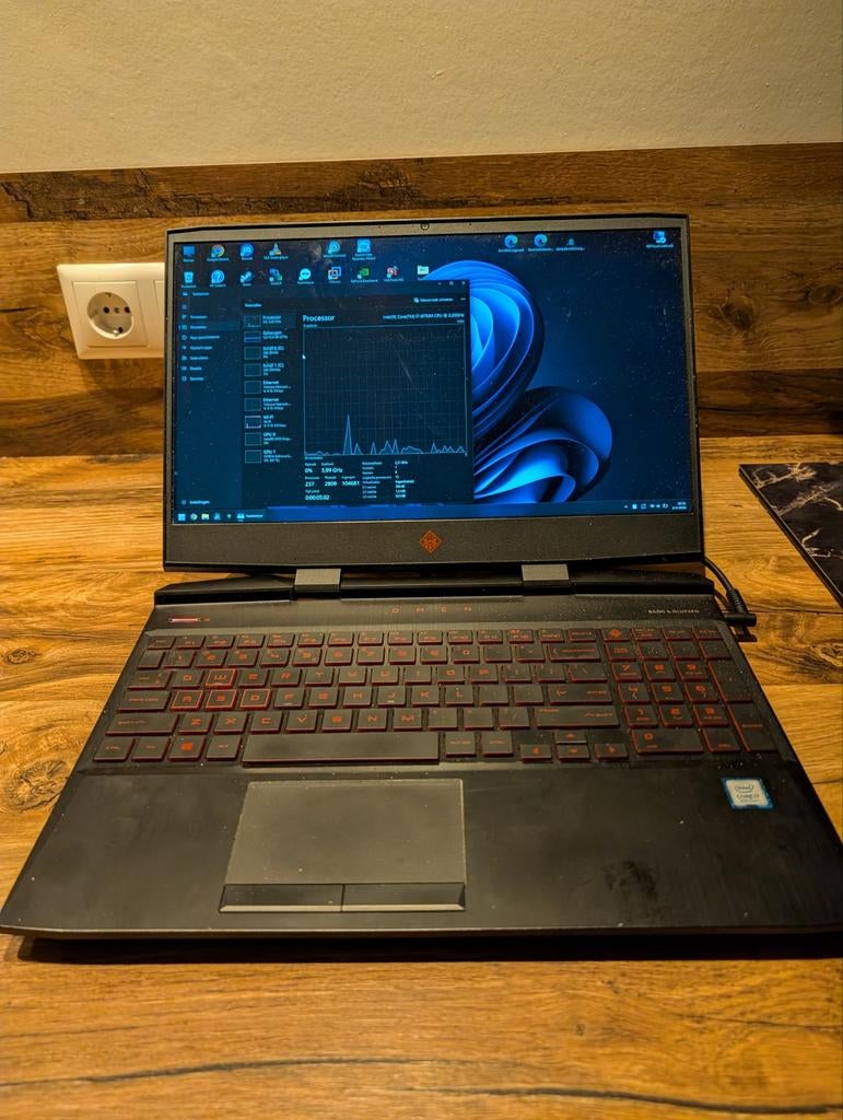 HP Omen 15-dc0850nd Gaming Laptop i7-8750H 16GB RAM, Met videokaart, 2 tot 3 Ghz, Intel® Core™ i7 , Ophalen of Verzenden
