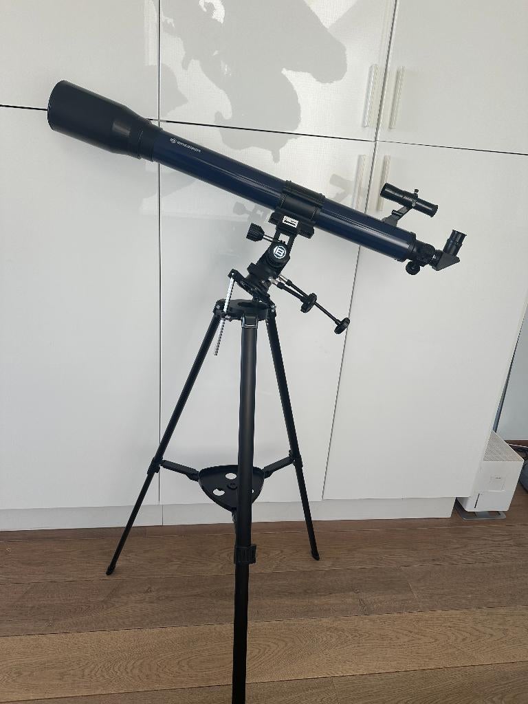 Telescoop kinderen Bresser Junior 70/900 EL, Ophalen, Lenzentelescoop (refractor), Met statief, Zo goed als nieuw