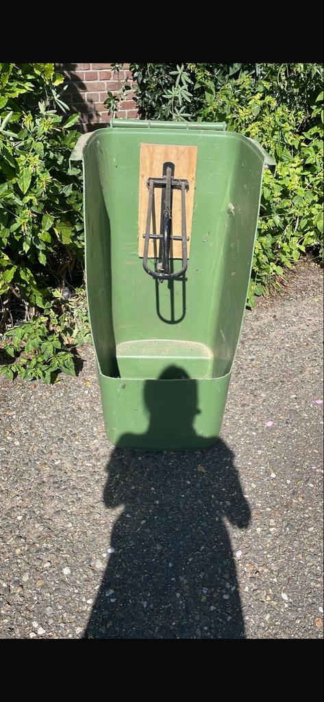 Verrijdbare zadelsteun in container met opbergruimte, Ophalen, Gebruikt