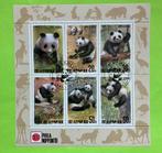 Velletje panda’s, Ophalen of Verzenden, Gestempeld, Dier of Natuur