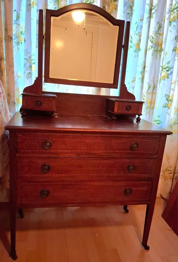 Prachtige Edwardian Mahonie Kaptafel - Origineel & Antiek, Antiek en Kunst, Antiek | Overige Antiek, Ophalen