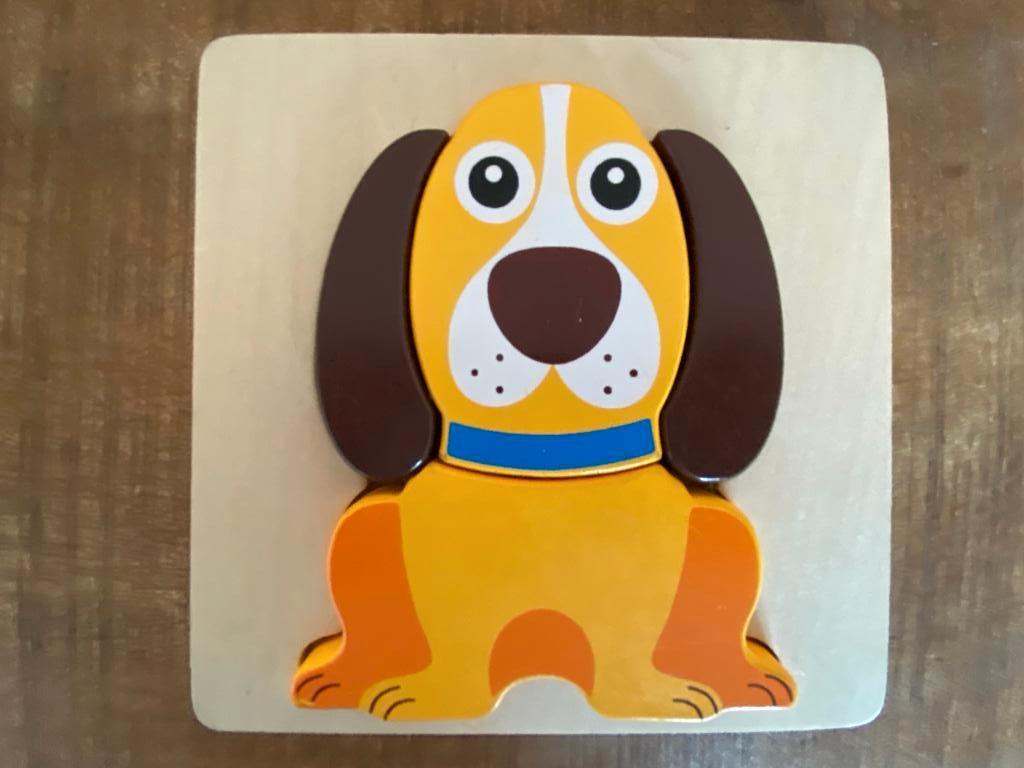 Houten puzzel, Kinderen en Baby's, Speelgoed | Houten speelgoed, Ophalen of Verzenden, Gebruikt