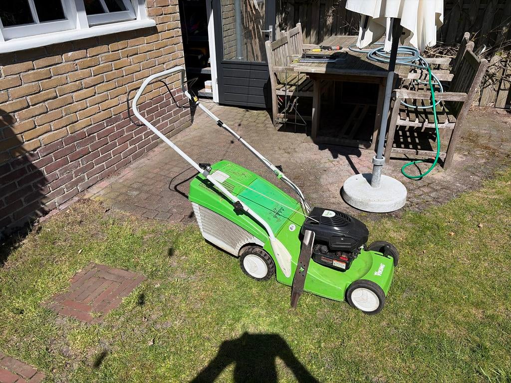 Viking MB 443 T grasmaaier met aandrijving, Tuin en Terras, Grasmaaiers, Ophalen, Cirkelmaaier, Gebruikt, Opvangbak
