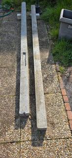 2 Betonpalen antraciet voor schutting, Ophalen, Nieuw, Overige materialen, Overige typen