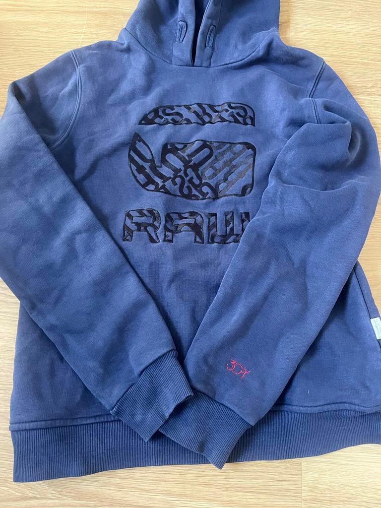 G-Star RAW hoodie navy blauw, Ophalen of Verzenden, Zo goed als nieuw, Maat 46 (S) of kleiner, Blauw