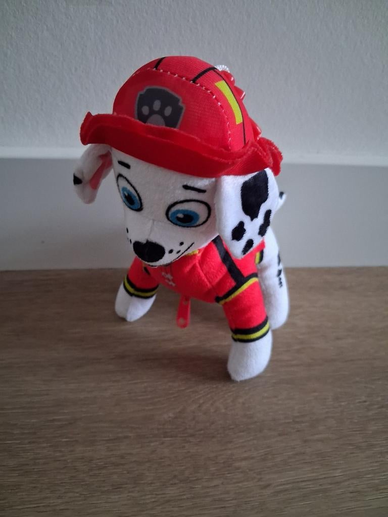 Knuffel Paw Patrol Marshall rood sleutelhanger rits L370, Ophalen of Verzenden, Zo goed als nieuw