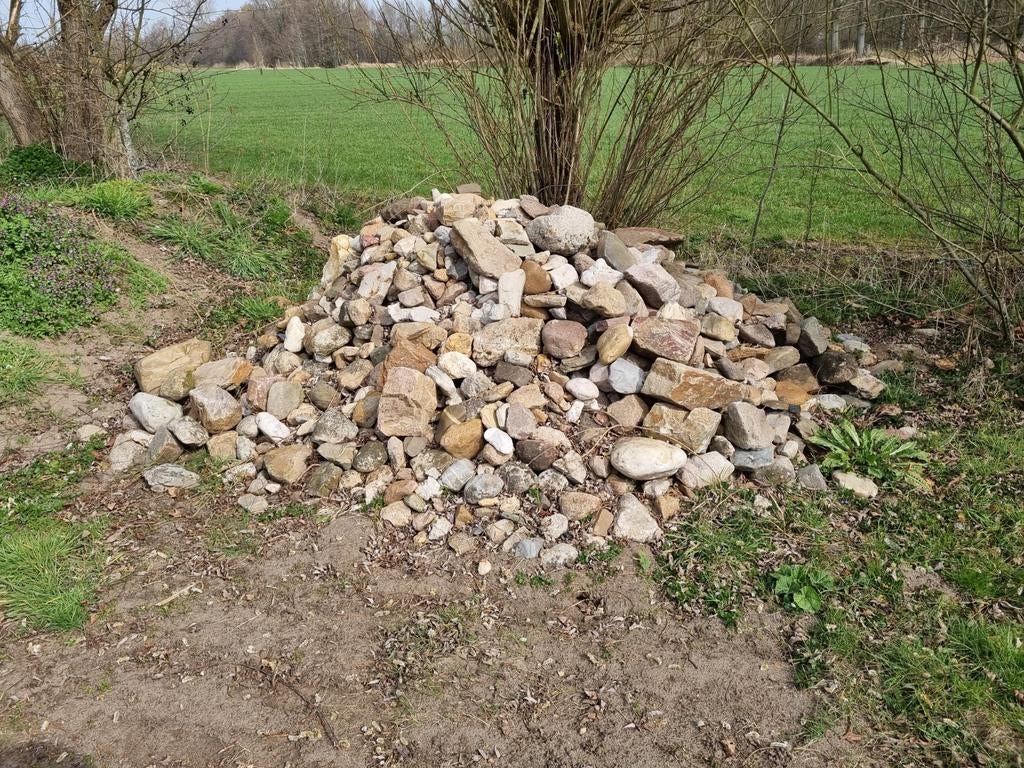 Partij zwerfkeien, Tuin en Terras, Grind, Keien en Split, Ophalen of Verzenden, Gebruikt