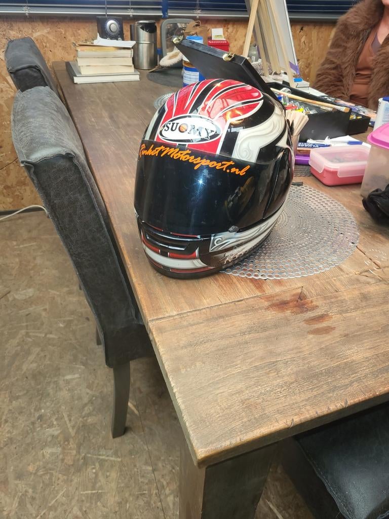 Suomy motorhelm maat S, Ophalen, Tweedehands, Integraalhelm, Overige merken