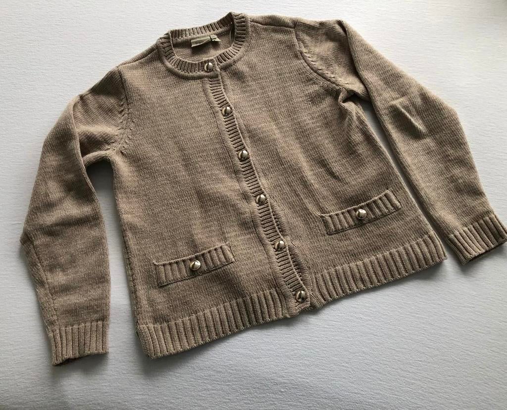 Fransa Vestje Beige/Crème met Gouden Knoopjes - Nieuw XS/S, Ophalen of Verzenden, Nieuw, Maat 34 (XS) of kleiner, Beige