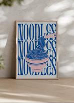 Noodles Retro Kitchen Art Print A4, Ophalen of Verzenden, Nieuw
