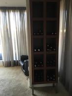 Stijlvolle houten wijnkast voor 20 flessen, Ophalen, Gebruikt, 15 tot 25 flessen, 75 cm of meer