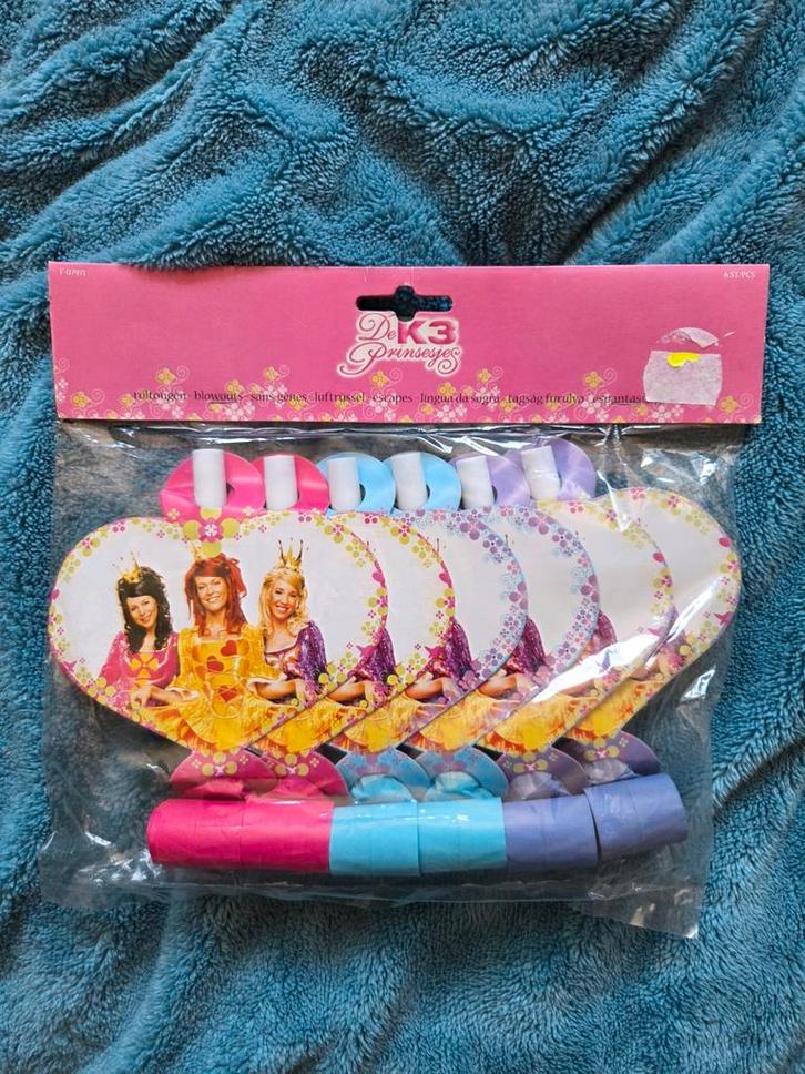 K3 Roltongen fluitjes De Prinsesjes Karen Kristel Kathleen, Verzamelen, Muziek, Artiesten en Beroemdheden, Nieuw, Gebruiksvoorwerp