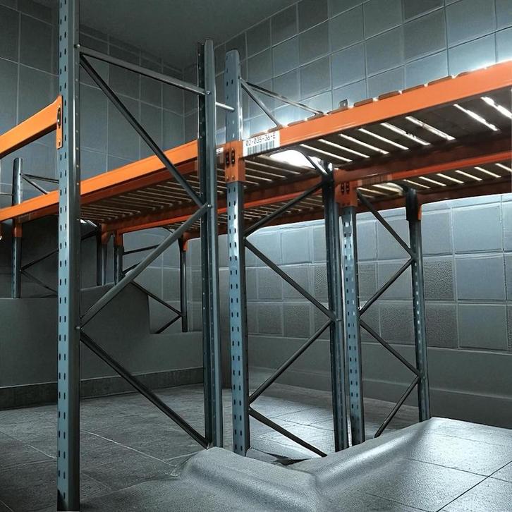 z.g.a.n.Partij Dexion Palletstellingen 2900cm H x 2700cm Br., Doe-het-zelf en Verbouw, IJzerwaren en Bevestigingsmiddelen, Zo goed als nieuw