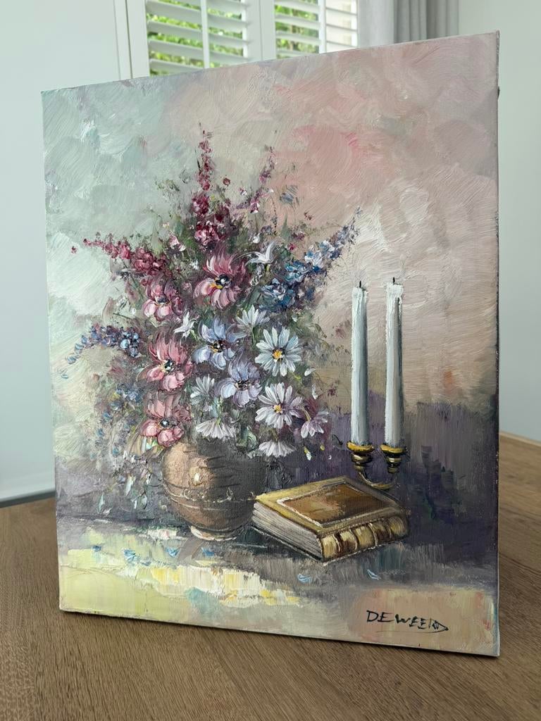Mooi schilderij bloem, Ophalen of Verzenden