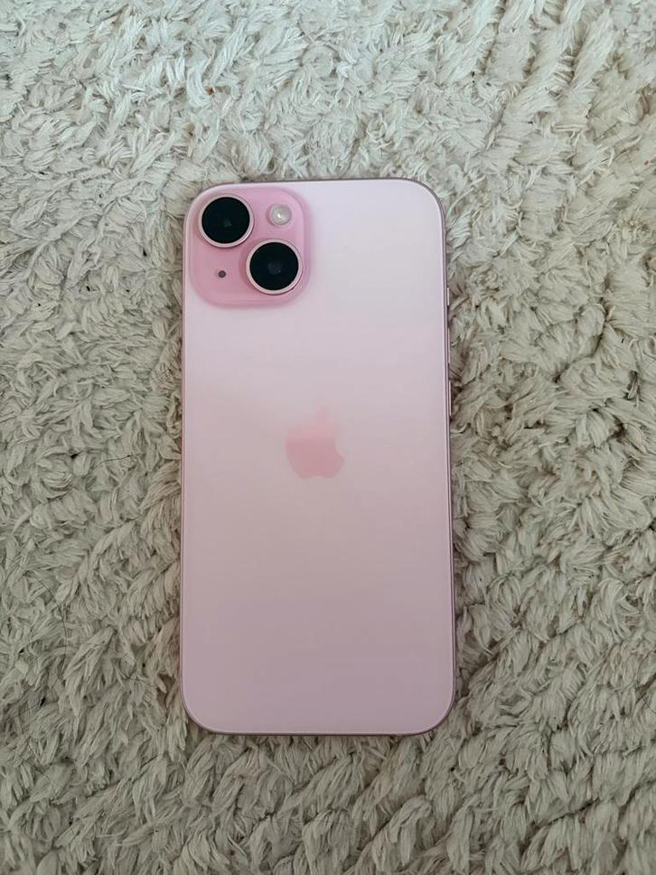 iPhone 15 Roze 128GB - Zo goed als nieuw, 91% batterij, Telecommunicatie, Mobiele telefoons | Apple iPhone, Zo goed als nieuw