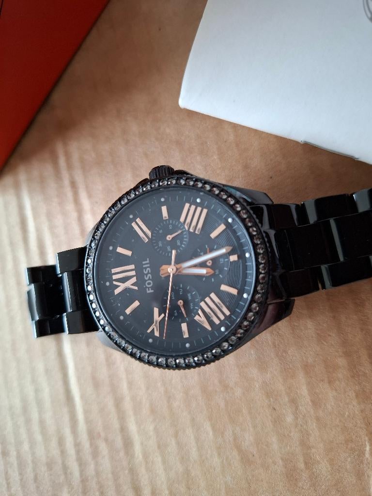 horloge Fossil AQM4522, Sieraden, Tassen en Uiterlijk, Horloges | Heren, Verzenden, Zo goed als nieuw, Staal, Overige merken