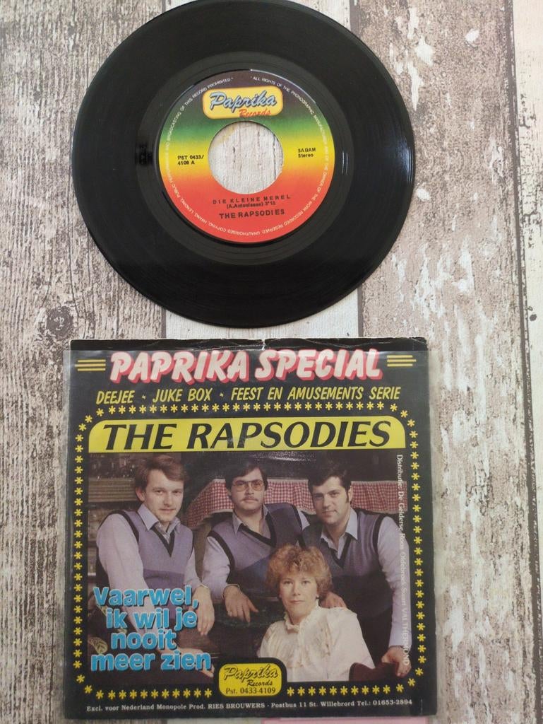 The Rapsodies - Die Kleine Merel, Ophalen of Verzenden