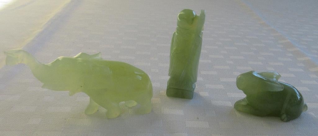 3 beeldjes van Jade, Ophalen of Verzenden