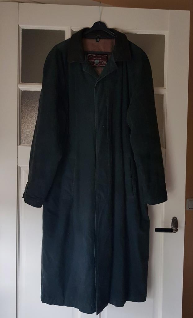 Lange vintage herenjas maat 50 modern classic first class, Ophalen of Verzenden, Maat 48/50 (M)