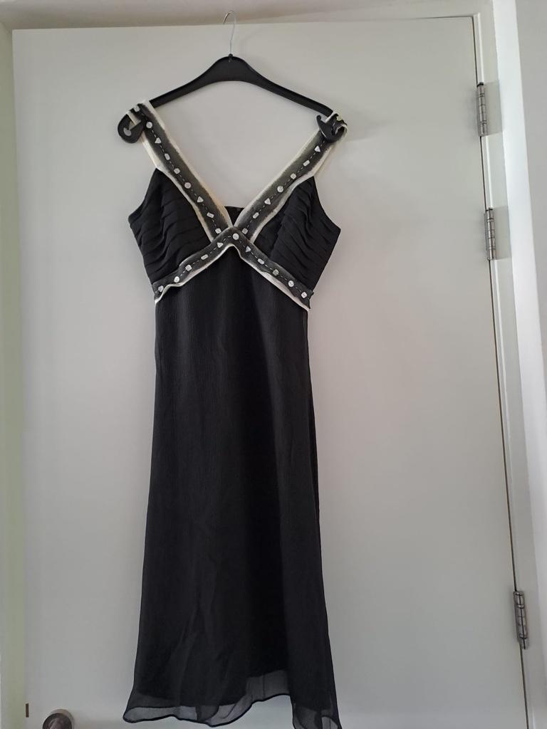 Feestjurk, Kleding | Dames, Gelegenheidskleding, Galajurk, Zwart, Ophalen of Verzenden, Zo goed als nieuw