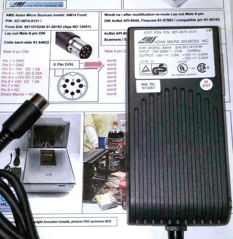 AMS AM14 P/N 327-0074-0131 Adapter Paradyne COMSPHERE 3910, Computers en Software, Pc- en Netwerkkabels, Ophalen of Verzenden