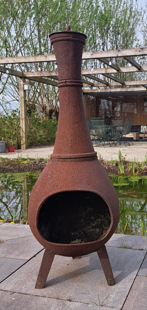 Gietijzeren terraskachel, Ophalen