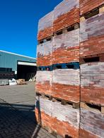 UNIEK! 140M2 antieke handvorm vechtformaat steen 21 x 4 rood, Doe-het-zelf en Verbouw, Metselstenen, Ophalen, Zo goed als nieuw
