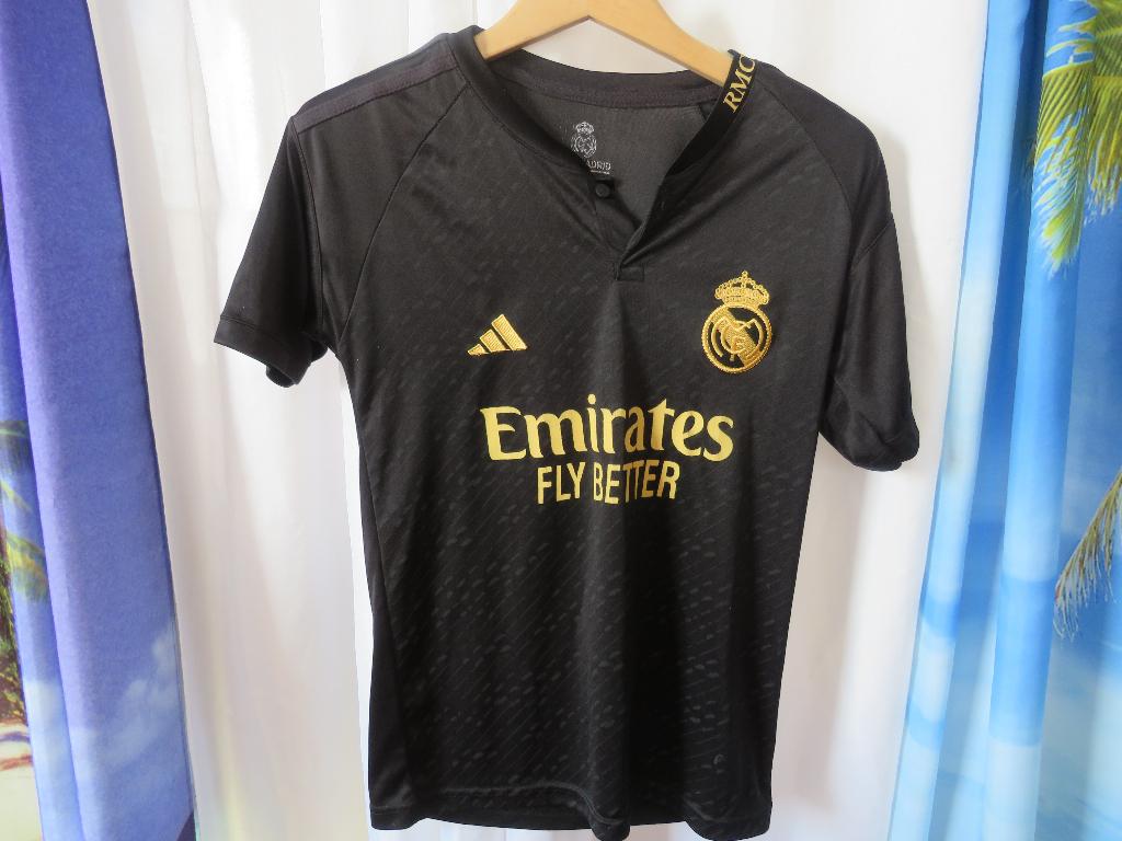 zwart fly better adidas emirates shirt real madrid bellinga, Ophalen of Verzenden, Gebruikt, Buitenlandse clubs, Shirt