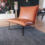 Jess Design Earl fauteuil, cognac leer - zeer nette staat, Ophalen, Bruin, Leer, Zo goed als nieuw