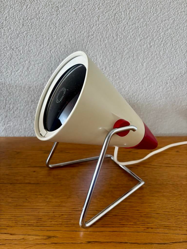 Vintage Philips Infraphil warmtelamp - Jaren '70 design, Ophalen of Verzenden
