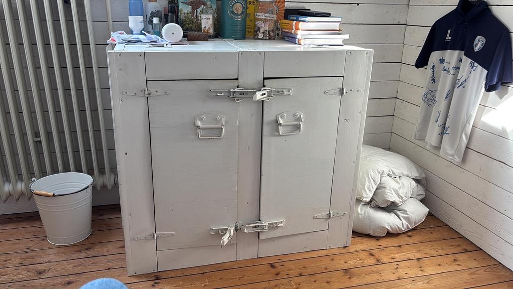 Stoere kistkasten met opbergplanken (ook per stuk), Huis en Inrichting, Kasten | Overige, Ophalen, Gebruikt