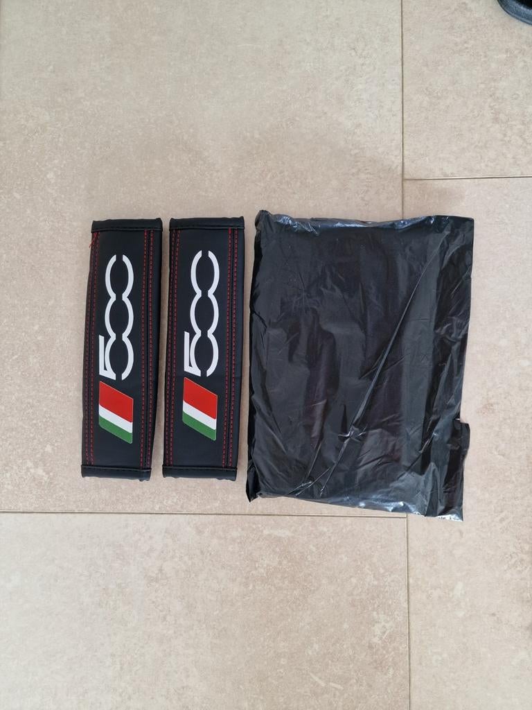 Lederen Veiligheidsgordel Beschermer voor Fiat 500 - Nieuw, Auto diversen, Ophalen of Verzenden