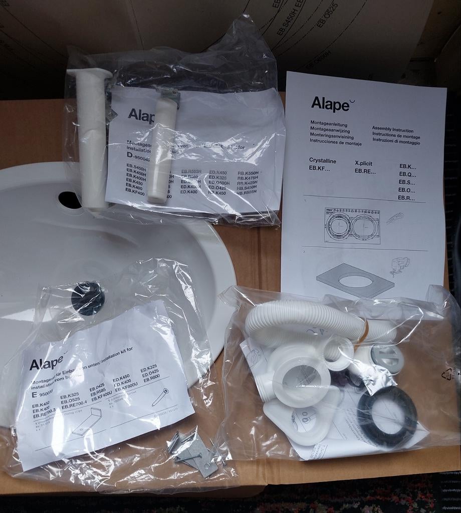 Wasbak. Boot onderdelen, Ophalen, Nieuw, Wit