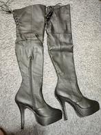 Hoge laarzen maat 39/40 - Amper gedragen, Verzenden, Zo goed als nieuw, Zwart, Hoge laarzen