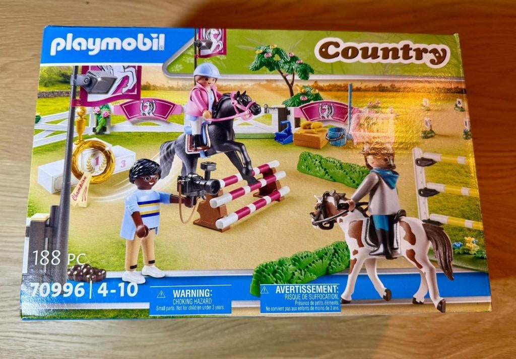 Playmobil 70996 – Country Paardrijtoernooi, Ophalen of Verzenden, Zo goed als nieuw, Complete set