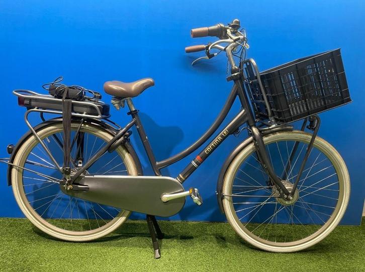 Cortina E-U4 Transport RIJKLAAR! Dames Grijs 50cm 2020, Fietsen en Brommers, Elektrische fietsen, Gebruikt, Cortina, 47 tot 51 cm