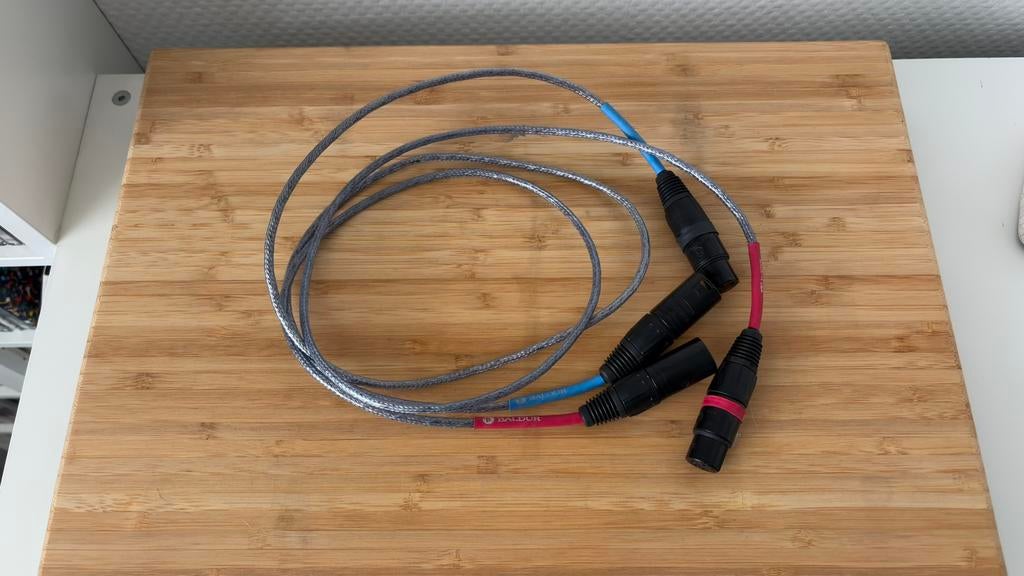 Nordost Baldur XLR kabel, Ophalen, Zo goed als nieuw, Minder dan 2 meter, Interlink-kabel