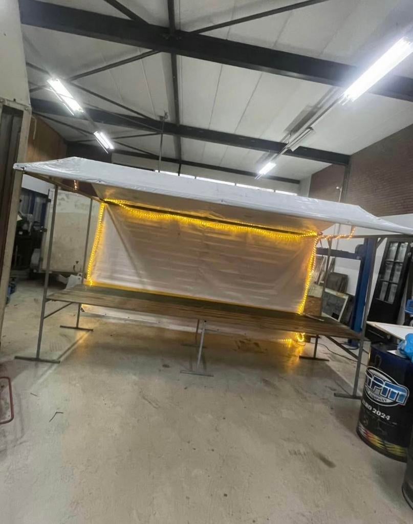 Feesttent / Marktkraam met verlichting, Ophalen of Verzenden, Gebruikt, Versiering, Overige