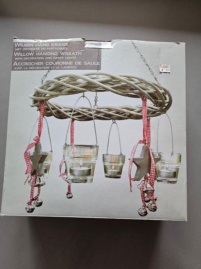 wilgen hang krans decoratie voor buiten / terras € 6, Ophalen of Verzenden, Gebruikt